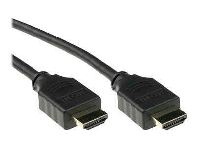 ACT - Premium High speed - câble HDMI avec Ethernet - HDMI mâle pour HDMI mâle - 5 m - blindé - noir - moulé, support 4K