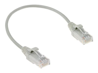 ACT - Cordon de raccordement - RJ-45 (M) pour RJ-45 (M) - 2 m - UTP - CAT 6 - sans halogène, moulé, sans crochet - gris, RAL 7035