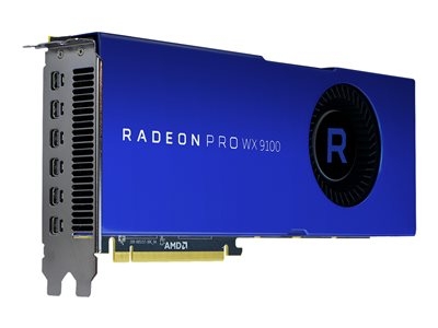 AMD Radeon Pro WX 9100 - Carte graphique - Radeon Pro WX 9100 - 16 Go HBM2 - PCIe 3.0 x16 - 6 x Mini DisplayPort
