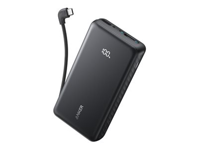Anker Zolo - Banque d'alimentation - 20000 mAh - 22.5 Watt - Fast Charge (USB-C) - sur le câble : USB-C