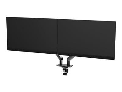 AOC AM420B - Kit de montage (attache-support, montage par passe-câble, bras pour moniteur, ressort à gaz) - pour 2 écrans LCD / plasma - simple et élégant - alliage d'aluminium - noir - Taille d'écran : 17"-34" - montrable sur bureau