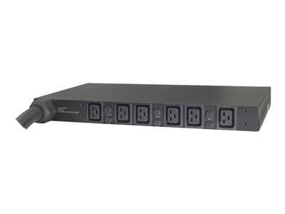 PDU en rack de base APC - Unité de distribution d'alimentation (rack-montable) - CA 208 V - triphasé - entrée : Hubbell CS8365C - connecteurs de sortie : 6 (IEC 60320 C19) - 1U - 2.4 m cordon - pour P/N: SCL500RM1U, SCL500RMI1U, SMTL750RM2UCNC, SMX2KR2UX145, SMX3KR2UNCX145, SMX750CUS