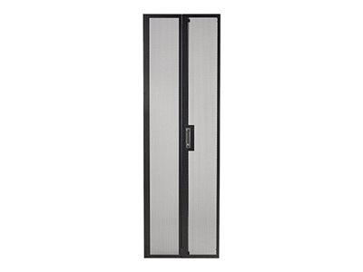 APC NetShelter SV Perforated Split Rear Doors - Porte de rack - arrière - noir - 48U - pour P/N: NBPD0160A, NBWL0355A, SMX2KR2UX145, SRT1000RMXLI, SRT1000RMXLI-NC, SRT1500RMXLA-NC