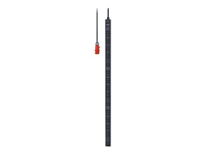 APC Easy Basic Rack PDU EPDU1216B - Unité de distribution secteur (rack-montable) - CA 400 V - 11 kW - 11000 VA - triphasé - entrée : IEC 60309 3P+N+PE - connecteurs de sortie : 42 (36 x IEC 60320 C13, 6 x IEC 60320 C19) - 0U - 2.5 m cordon - noir - pour P/N: SMX1500RM2UCNC, SMX2KR2UX145, SMX3KR2UNCX145, SMX750C, SMX750CNC, SMX750CUS