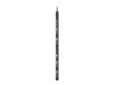 APC NetShelter Rack PDU Advanced - Unité de distribution secteur (rack-montable) - sortie calibrée - AC 400/415 V - 17.3 kW - 17300 VA - triphasé - Ethernet 10/100/1000 - entrée : IEC 60309 530P6 - connecteurs de sortie : 48 (24 x IEC 60320 C13/C15, 24 x IEC 60320 C13/C15/C19/C21) - 0U - 1.8 m cordon - noir