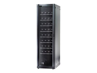 APC Symmetra PX Extended Run Premium Battery Cabinet Fully Populated w/ Battery Modules - Boîtier de piles - CA 208 V - 8 x batterie - noir - pour Symmetra 6kVA, 8KVA, 8KVA (Expandable to 16KVA), 8kVA Scalable to 8kVA N+1