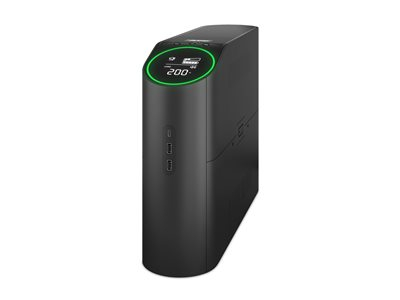 APC Back-UPS Pro Gaming - Onduleur - tour, lumières RVB - CA 230 V - 1320 Watt - 2200 VA - monophasé - connecteurs de sortie : 4 - noir, noir minuit