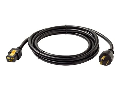 APC - Câble d'alimentation - IEC 60320 C19 pour NEMA L6-20 (M) - CA 240 V - 20 A - 3 m - noir - pour P/N: SMT2200I-AR, SMT2200R2I-AR, SMT3000I-AR, SMT3000R2I-AR, SMX3000HVTUS, SRT10RMXLIX806