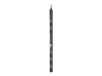 APC NetShelter Rack PDU Advanced - Unité de distribution secteur (rack-montable) - avec compteur, 230 V, 32 A - CA 200-240 V - 7.4 kW - 7400 VA - monophasé - Ethernet 10/100/1000, Ethernet 10/100 - entrée : IEC 60309 332P6 - connecteurs de sortie : 40 (20 x IEC 60320 C13/C15/C19/C21, 20 x CEI 60320 C13/C15) - 0U - 3 m cordon - noir - Conformité TAA