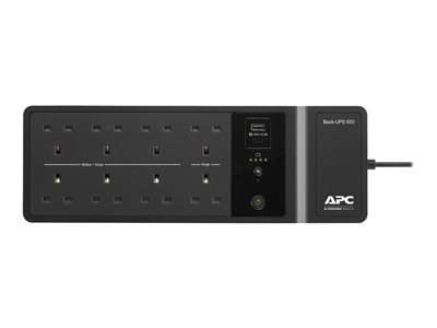 APC Back-UPS BE650G2-UK - Onduleur - CA 230 V - 400 Watt - 650 VA - connecteurs de sortie : 8 - Royaume-Uni - noir