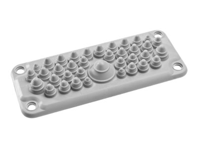 Schneider Spacial SF NSYAECPFLT35 - Membrane d'entrée de câble - type FL21 avec 37 entrées - gris, RAL 7035