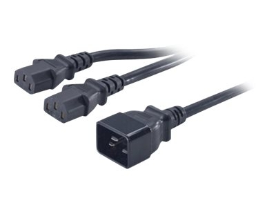 APC - Répartiteur d'alimentation - IEC 60320 C20 pour power IEC 60320 C13 - CA 208 V - 46 cm - noir - pour P/N: AP8714R, AP8714S, AP8716R, AP8716S, AP98892F, AP98894F, AP98896F, AP9899, SUVTR40KHS