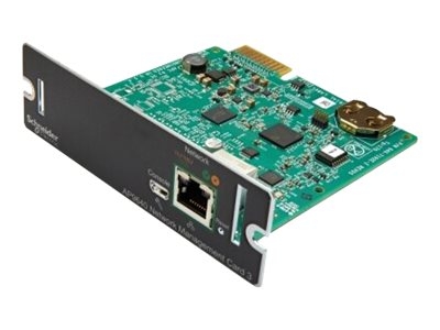 Carte de gestion réseau APC 3 avec arrêt du réseau PowerChute - Carte de supervision distante - 1GbE - 1000Base-T - pour P/N: SMT1000RM1U, SMT750RM1U, SRTL10KRM4UT, SRTL8KRM4UT, SRYL5K20XLT18, SRYL5K20XLT24