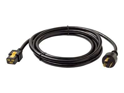 APC - Câble d'alimentation - NEMA L5-20 (M) pour IEC 60320 C19 - CA 120 V - 20 A - 3 m - noir - pour P/N: SMT2200I-AR, SMT2200R2I-AR, SMT3000I-AR, SMT3000R2I-AR, SRT2K2RXLNX145