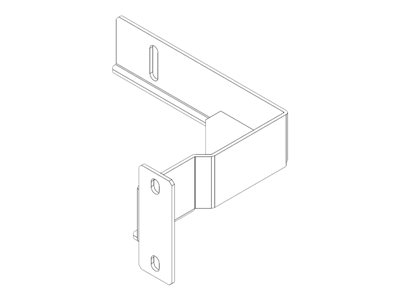 APC Easy Rack - Kit de support de poteau - inférieur - noir