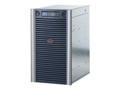 APC Symmetra LX 12kVA Extensible à 16kVA N+1 - Tableau d'alimentation (rack-montable) - CA 220/230/240/380/400/415 V - 12000 VA - Ethernet 10/100 - connecteurs de sortie : 19 - 19U - noir, argent - pour P/N: AR3103SP, AR3106SP, NBPD0160A, NBWL0355A, NBWL0356A, SMC1500I-2UC, SRT1000RMXLI