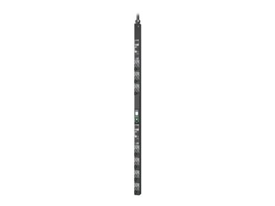 APC NetShelter Rack PDU Advanced - Unité de distribution secteur (rack-montable) - commuté - CA 415 V - 8.6 kW - 8600 VA - triphasé - Ethernet 10/100/1000 - entrée : IEC 60309 560P6 - connecteurs de sortie : 42 (21 x IEC 60320 C13/C15, 21 x IEC 60320 C13/C15/C19/C21) - 0U - 1.8 m cordon - noir