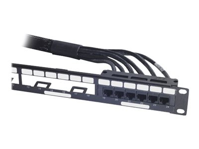 APC - Câble réseau - Conformité TAA - RJ-45 (F) pour RJ-45 (F) - UTP - CAT 6 - noir