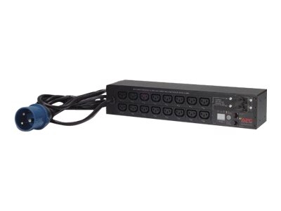 PDU en rack commuté APC AP7922B - Unité de distribution secteur (rack-montable) - CA 230 V - Ethernet 10/100 - entrée : IEC 60309 32A - connecteurs de sortie : 16 (power IEC 60320 C13) - 2U - 3.66 m cordon - pour P/N: SCL500RM1U, SCL500RMI1U, SMX2KR2UX145, SMX3KR2UNCX145, SMX750CUS, SRVSL1KRARK
