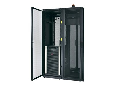 APC Symmetra LX 8kVA extensible à 16kVA N+1 - Tableau d'alimentation (rack-montable) - CA 220/230/240/380/400/415 V - 8000 VA - Ethernet 10/100 - connecteurs de sortie : 19 - 19U - noir, argent - pour P/N: AR3103SP, AR3106SP, NBPD0160A, NBWL0355A, NBWL0356A, SMC1500I-2UC, SRT1000RMXLI