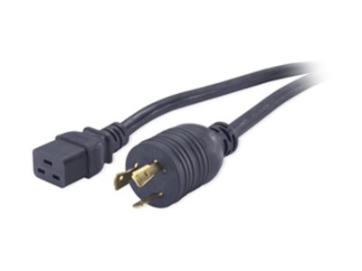APC - Câble d'alimentation - IEC 60320 C19 pour NEMA L6-20 (M) - 3.7 m - noir - pour P/N: SMT3000I-AR, SMT3000R2I-AR, SRT10KXLTW, SRT3000XLTW, SRT6KXLTW, SRT8KXLJ