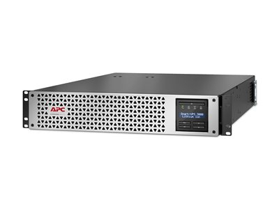 APC Smart-UPS Lithium Ion - Onduleur (rack-montable) - interactif en ligne, 8x IEC C13, 1x IEC C19, SmartConnect+SmartSlot, AVR, LCD - CA 220/230/240 V - 2700 Watt - 3000 VA - RS-232, USB, RJ-45 - connecteurs de sortie : 9 - 2U - argent, noir avec lunette avant argentée