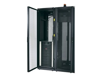 APC Symmetra LX 16kVA Évolutif à 16kVA N+1 - Tableau d'alimentation (rack-montable) - CA 208/240 V - 16000 VA - Ethernet 10/100 - connecteurs de sortie : 13 - 19U - noir, argent