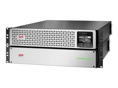 APC Smart-UPS en ligne 1000VA - Onduleur (rack-montable) (haute densité) - CA 220/230 V - 900 Watt - 1000 VA - Lithium Ion - connecteurs de sortie : 8 - 4U - 1.83 m cordon - noir, argent