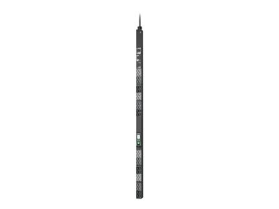 APC NetShelter Rack PDU Advanced - Unité de distribution secteur (rack-montable) - prise commutée avec compteur - AC 400/415 V - 17.3 kW - 17300 VA - triphasé - Ethernet 10/100/1000 - entrée : IEC 60309 530P6 - connecteurs de sortie : 48 (24 x IEC 60320 C13/C15, 24 x IEC 60320 C13/C15/C19/C21) - 0U - 1.8 m cordon - noir