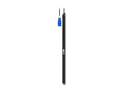 APC EasyPDU EPDU2216M - Unité de distribution secteur (rack-montable) - avec compteur - CA 400 V - 11 kW - 11040 VA - triphasé - Ethernet 10/100/1000, serial, USB - entrée : IEC 60309 3P+N+E - connecteurs de sortie : 24 (21 x IEC 60320 C13, 3 x IEC 60320 C19) - 0U - 2 m cordon - noir