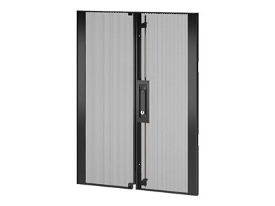 APC NetShelter SX - Porte de rack - arrière - noir - 18U - pour P/N: AR3006, AR3006SP, AR3106, AR3106SP
