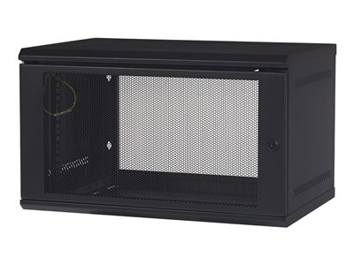 APC NetShelter WX AR106 - Armoire - montable sur mur - noir - 6U - 19"