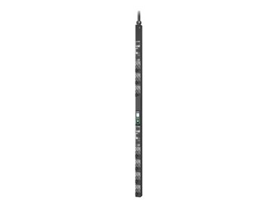 APC NetShelter Rack PDU Advanced - Unité de distribution secteur (rack-montable) - avec compteur - CA 415 V - 8.6 kW - 8600 VA - triphasé - Ethernet 10/100/1000 - entrée : IEC 60309 560P6 - connecteurs de sortie : 42 (21 x IEC 60320 C13/C15, 21 x IEC 60320 C13/C15/C19/C21) - 0U - 1.8 m cordon - noir