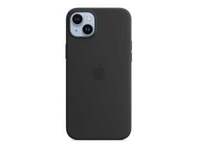 Apple - Coque de protection pour téléphone portable - compatibilité avec MagSafe - silicone - noir minuit - pour iPhone 14 Plus