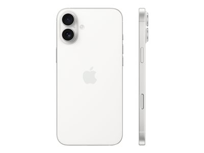 Apple iPhone 16 Plus - 5G smartphone - double SIM / Mémoire interne 256 Go - écran OEL - 6.7" - 2796 x 1290 pixels - 2x caméras arrière 48 MP, 12 MP - front camera 12 MP - blanc