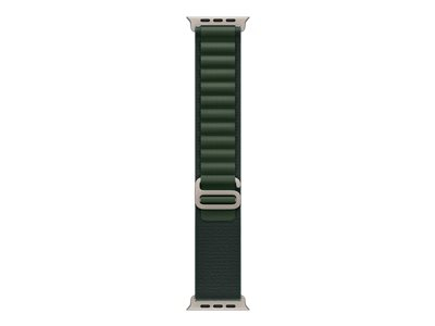 Apple - Boucle pour montre intelligente - 49 mm, finition titane naturel - taille Medium - vert foncé