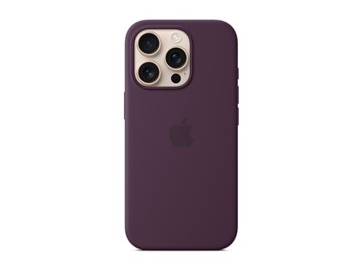Apple - Couverture arrière pour téléphone portable - compatibilité avec MagSafe - silicone - lie-de-vin - pour iPhone 16 Pro