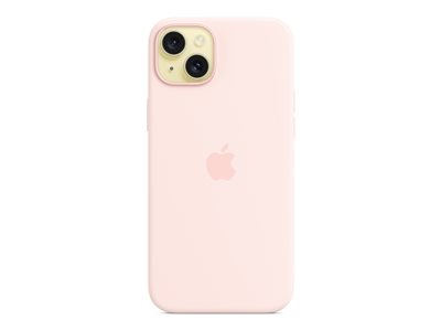 Apple - Coque de protection pour téléphone portable - compatibilité avec MagSafe - silicone - Rose clair - pour iPhone 15 Plus