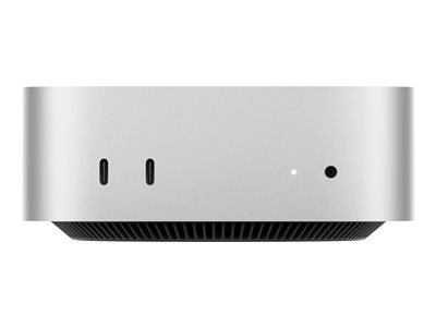 Apple Mac mini - M6 - RAM 16 Go - SSD 256 Go - Apple M6 12-core - IEEE 802.11ax (Wi-Fi 6), IEEE 802.11be (Wi-Fi 7), Gigabit Ethernet, 2.5 Gigabit Ethernet, Bluetooth 6.0 - macOS 27 Golden Gate - moniteur : aucun - argent