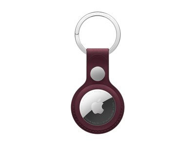 AIRTAG FINEWOVEN KEY RING BURGUNDY-ZML