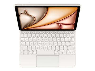 Apple Magic Keyboard - Clavier et étui - avec trackpad - Apple Smart connector - QWERTY - Anglais US - blanc - pour 10.9-inch iPad Air (4ème génération, 5ème génération); 11-inch iPad Air (M2, M3)