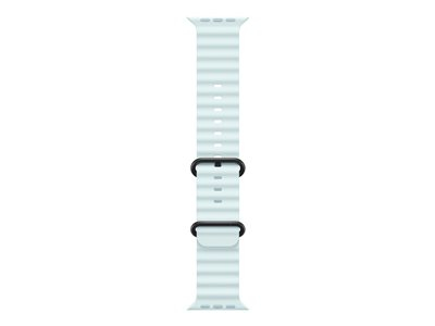 Apple - Bracelet pour montre intelligente - 49 mm, finition en titane noir - 130 - 200 mm - bleu iceberg