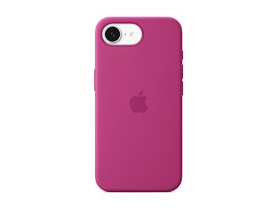 Apple - Couverture arrière pour téléphone portable - silicone - Fuchsia - pour iPhone 16e