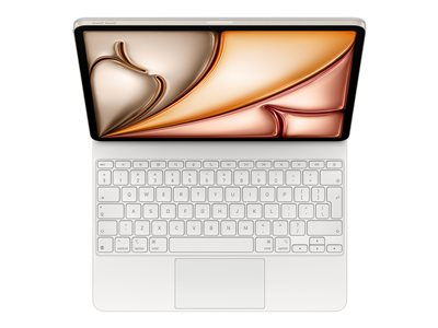 Apple Magic Keyboard - Clavier et étui - avec trackpad - Apple Smart connector - QWERTY - Anglais international - blanc - pour 13-inch iPad Air (M2, M3)