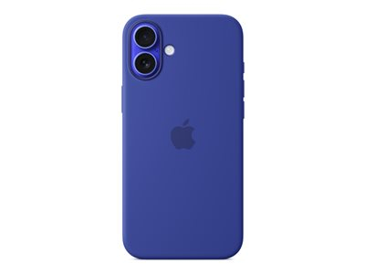 Apple - Couverture arrière pour téléphone portable - compatibilité avec MagSafe - silicone - bleu d'outremer - pour iPhone 16 Plus