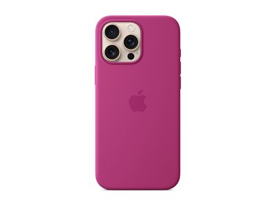 Apple - Couverture arrière pour téléphone portable - compatibilité avec MagSafe - silicone - Fuchsia - pour iPhone 16 Pro Max