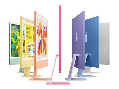 Apple iMac with 4.5K Retina display - Tout-en-un M4 - RAM 16 Go - SSD 256 Go - Apple M4 8-core - IEEE 802.11ax (Wi-Fi 6E), Bluetooth 5.3 - macOS Sequoia 15.0 - moniteur : LED 24" 4480 x 2520 (4.5K) - clavier : Hollandais - vert