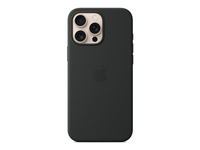 Apple - Couverture arrière pour téléphone portable - compatibilité avec MagSafe - silicone - noir - pour iPhone 16 Pro Max