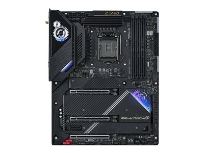 ASRock Z590 Taichi - Carte-mère - ATX - Socket LGA1200 - Z590 Chipset - USB 3.2 Gen 1, USB 3.2 Gen 2, USB-C Gen 2x2, USB4 - Gigabit LAN, 2.5 Gigabit LAN, Wi-Fi, Bluetooth - carte graphique embarquée (unité centrale requise) - audio HD (8 canaux)