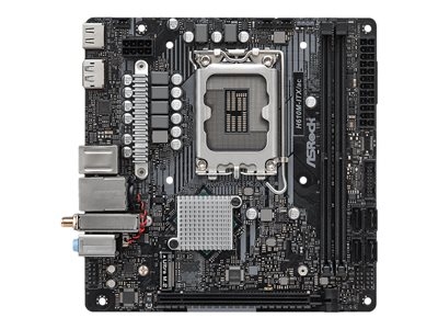 ASRock H610M-ITX/ac - Carte-mère - mini ITX - Socket LGA1700 - H610 Chipset - USB 3.2 Gen 1 - Gigabit LAN, Wi-Fi, Bluetooth - carte graphique embarquée (unité centrale requise) - audio HD (8 canaux)